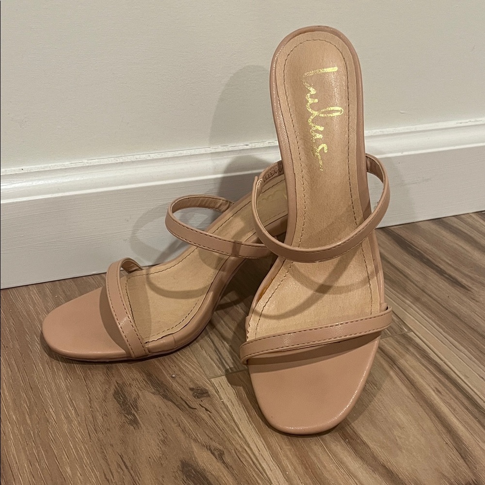 Lulu's Nude Strappy Heels
